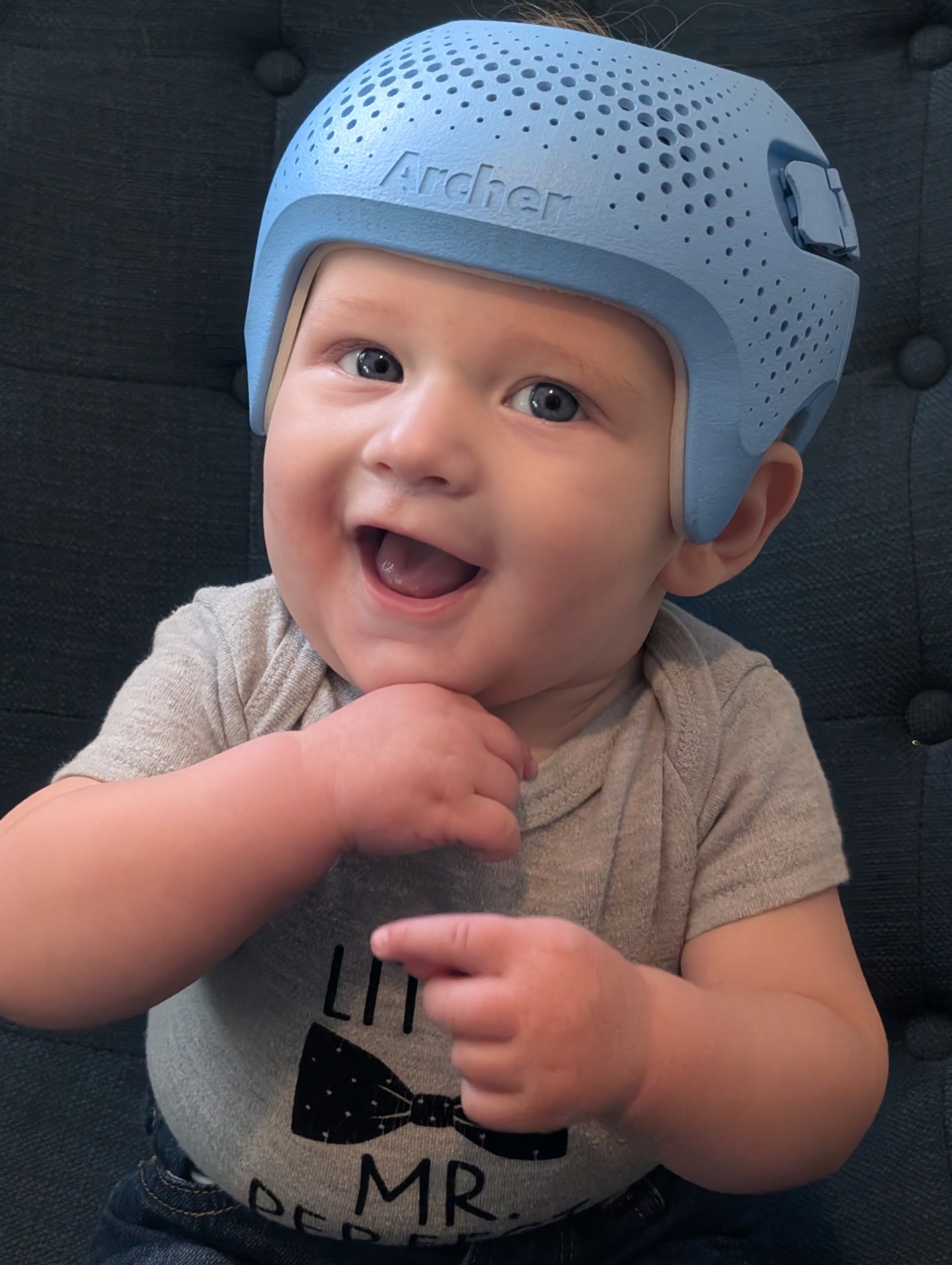 Archer in his Talee helmet
