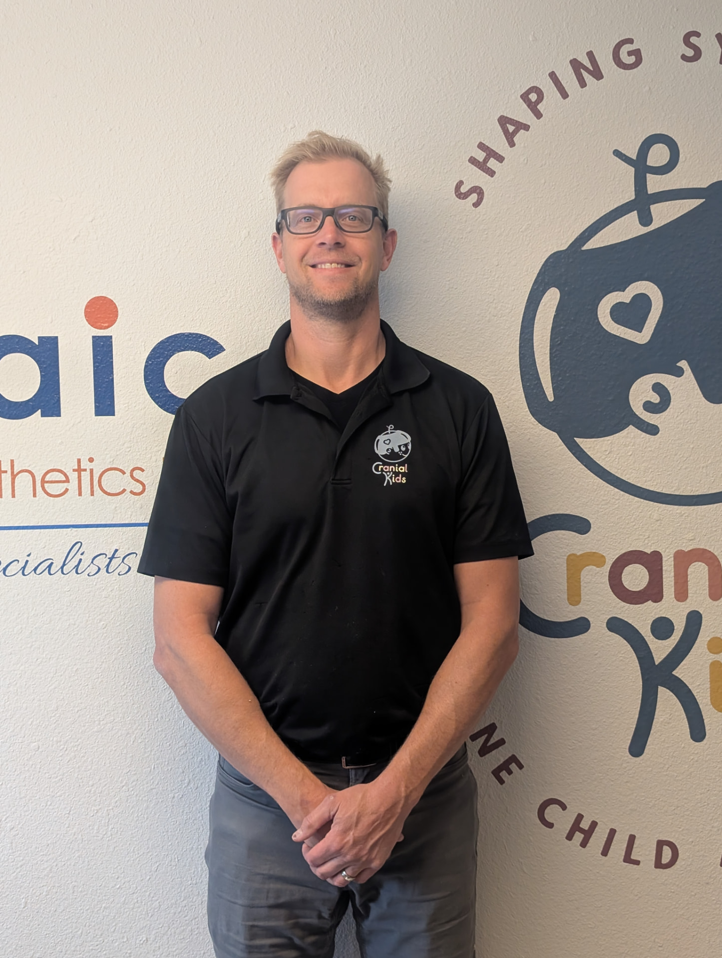 Jason Oldejans at the Cranial Kids clinic